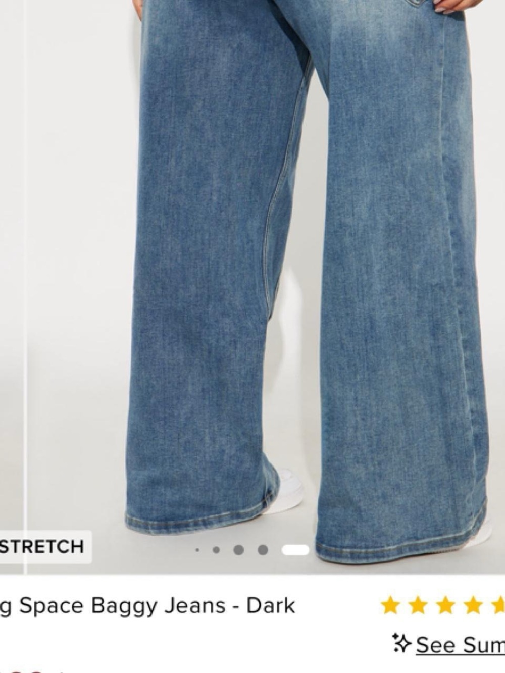 Fashion Nova Two-Tone Wide Leg Denim Jeans - Blue